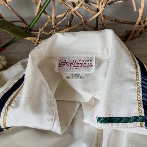 Vintage 80’s Sophisticates Pendleton Petites, Women’s 4P Button Up Accents - Picture 7 of 12